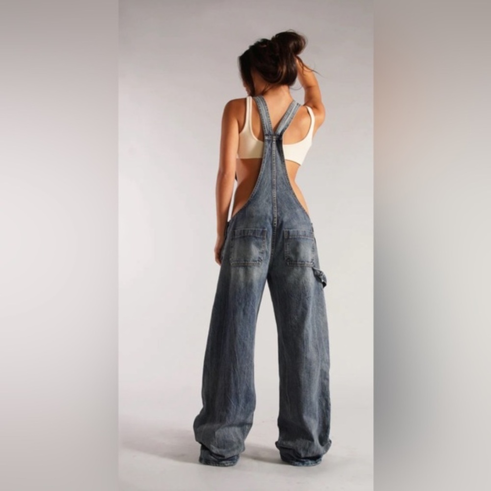 NWT Revice The Plunge Overalls in deep sea - Picture 3 of 9